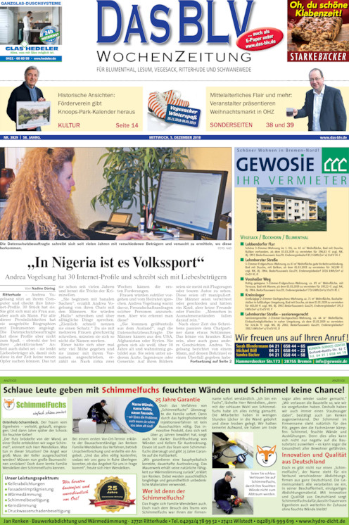 Das BLV Ausgabe vom 05.12.2018